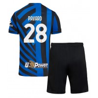 Dres Inter Milan Benjamin Pavard #28 Domáci pre deti 2024-25 Krátky Rukáv (+ trenírky)